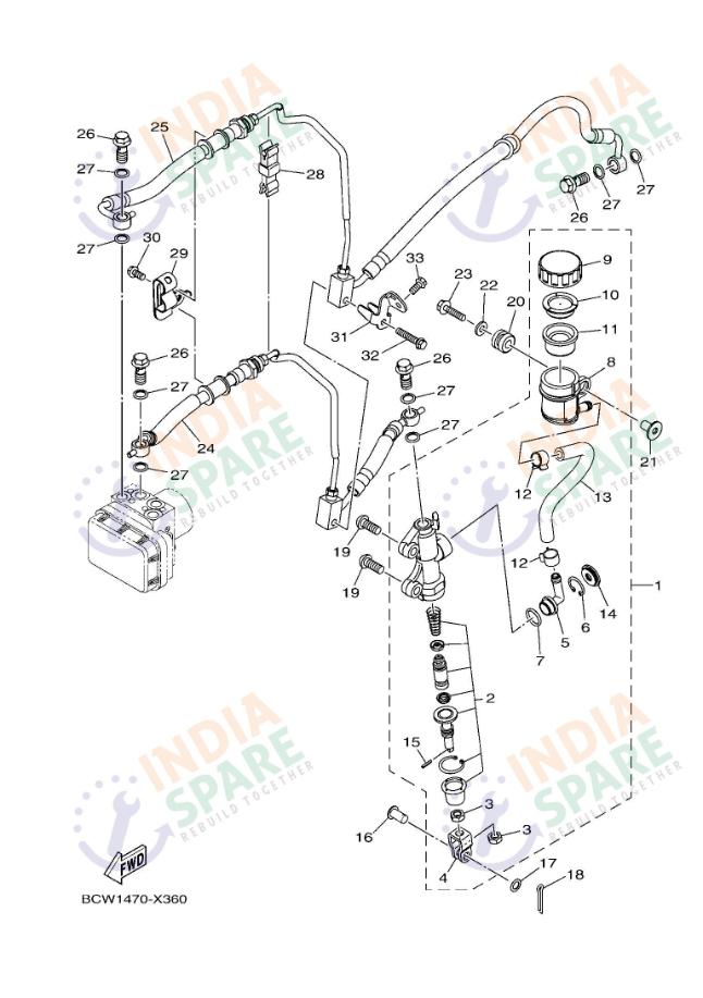 REAR MASTER CYLINDER